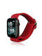Beline Apple Apple Watch curea textil 42/44/45/49mm roșu