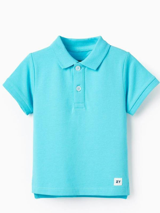 Zippy Kids' Polo Short Sleeve Light Blue