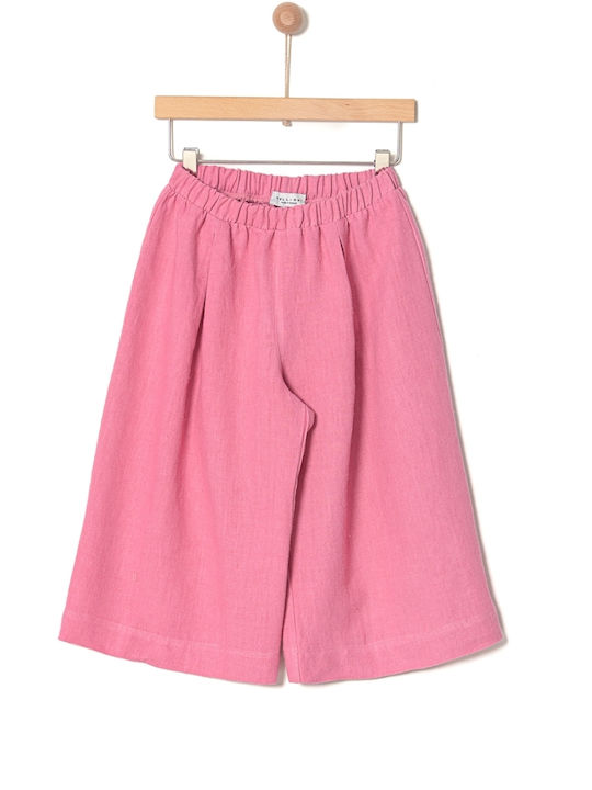 Yell Oh! Pantaloni copii din in Rose