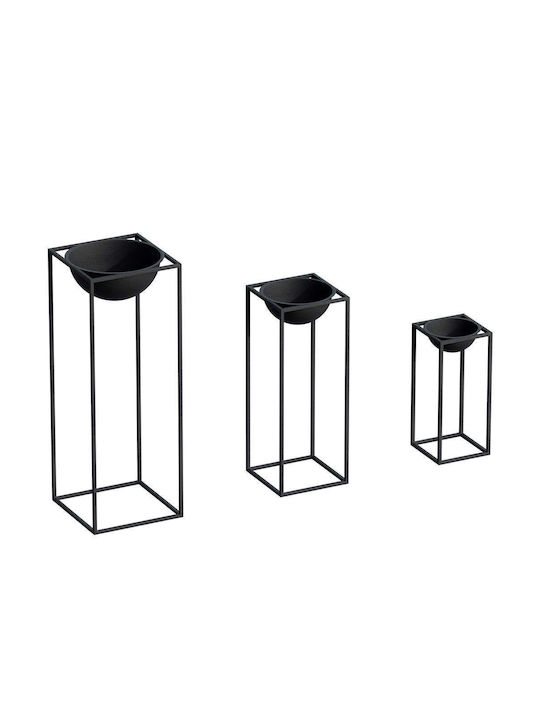 Aberto Design Pot Black Set 3pcs