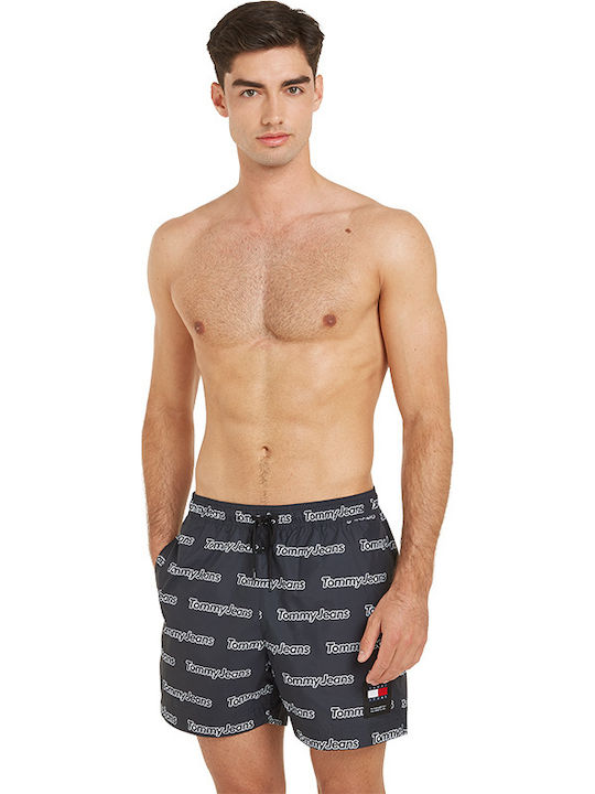 Men's Swimwear Shorts Black with Patterns