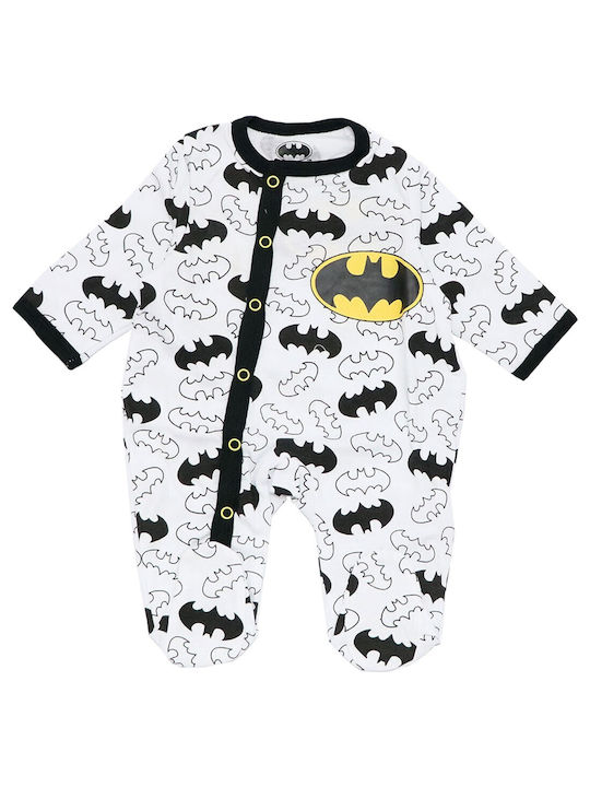 Superheroes Baby Bodysuit Set Long-Sleeved White