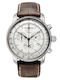 Zeppelin Men's Watch 42mm Chronograph Battery with Brown Leather Strap