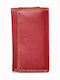 Lavor Leather Key Holder Unisex 1-7244 Red