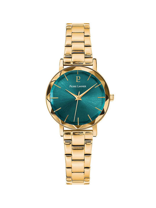 Pierre Lannier Watch with Gold Metal Bracelet