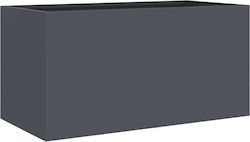 vidaXL Planter Box Plastic Charcoal vidaXL Planter Box Plastic Charcoal
