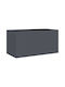vidaXL Blumenkasten Kunststoff Charcoal 62x29x30cm.