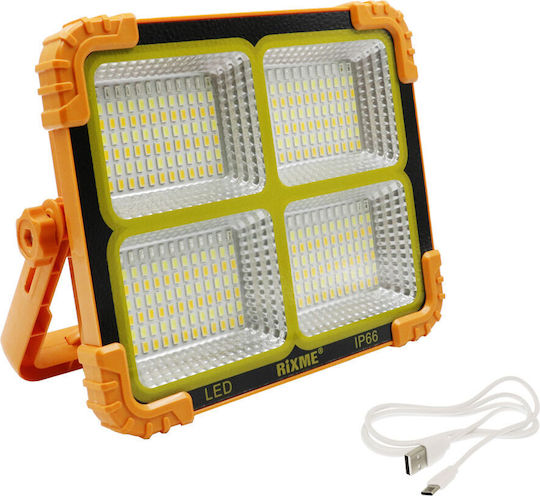 Andowl Соларна Светлина 100W Топло бяло 3000К с Фотоклетка IP66