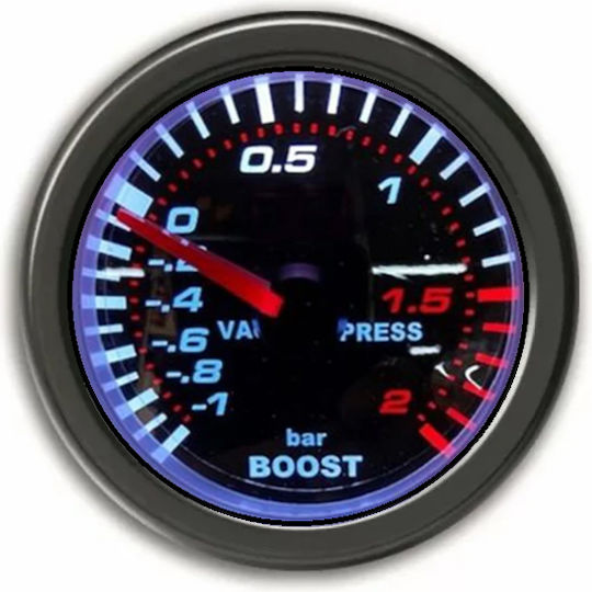 Car Barometer Bar Boost Meter Ket Gauge LCD 52mm 1257-06-1 OEM