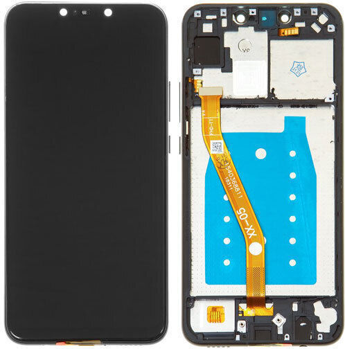 Οθόνη Plus 2018 με Μηχανισμό Αφής και Πλαίσιο για Huawei P Smart+ (Μαύρο)