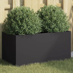 vidaXL Planter Box Plastic Negru vidaXL Planter Box Plastic Negru