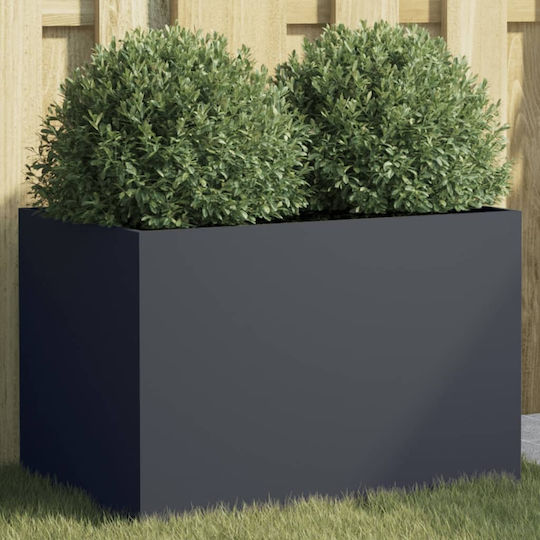 vidaXL Planter Box Plastic Charcoal 62x39x40cm.