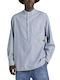 Long-sleeved Cotton Shirt Striped .d934-sun Faded Strip