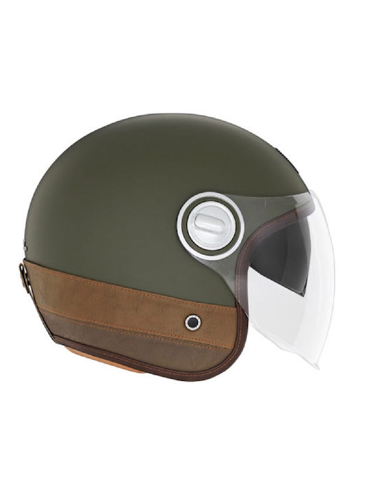 Nox Heritage Motorcycle Helmet Jet ECE 22.06 wi...