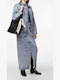 Damen Blau Overshirt