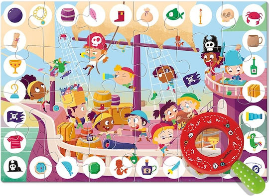 Puzzle Zoom: Piraten mit einer Lupe erforschen (24k) - Ludattica