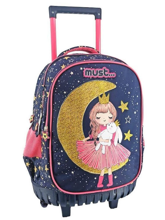 Must Girl Moon Schulranzen Trolley Grundschule, Grundschule in Blau Farbe 30Es