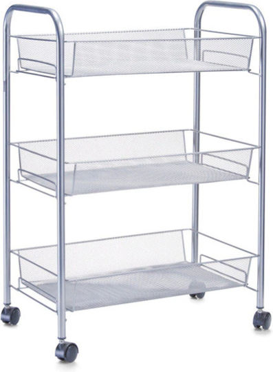 Zeller Metal Kitchen Rack 3 Tiers Gray