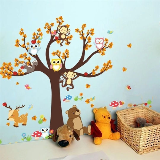 Autocolant Decorativ pentru Copii Perete 100x100buc