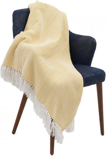 Heinner Armchair Throw 160x200cm Yellow Heinner Armchair Throw 160x200cm Yellow