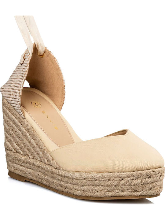 Women's Platform Espadrilles Beige