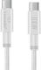 Leewello USB 2.0 Cable USB-C male - USB-C 100W PD Λευκό 1m 783223-ΛΕΥΚΟ