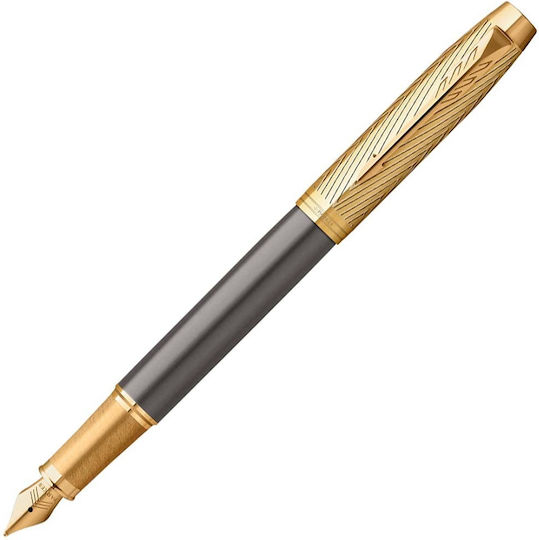 Parker Writing Pen Fine Gold with Red Ink