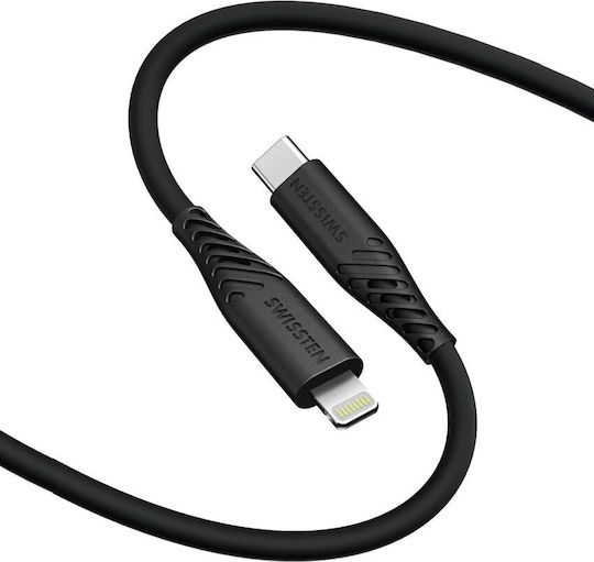 Swissten Regular la Cablu Lightning 60W Negru 1.5m (71534010)