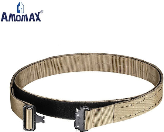 Amomax Molle Ιμάντας Στρατιωτική Ζώνη Επιχειρησιακή Καφέ 44.5mm