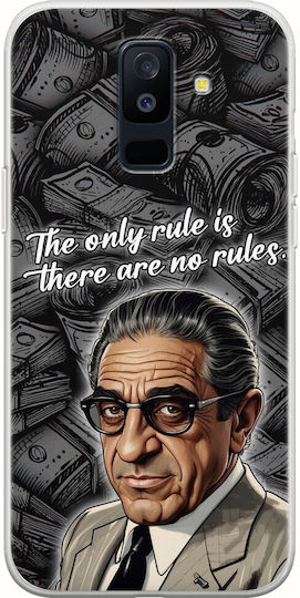 Brilliant Business Minds - Aristotle Onassis Back Cover Silicone Multicolour (Galaxy A6+ 2018)