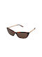 Ralph Lauren Women's Sunglasses with Brown Tartaruga Frame and Brown Lens RL8173 500773