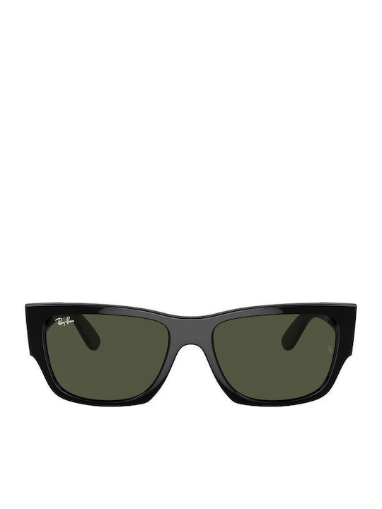 Ray Ban Унисекс Слънчеви Очила с Черна Пластмас...