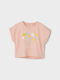 Παιδικό Crop Top Κοντομάνικο Peach Bud