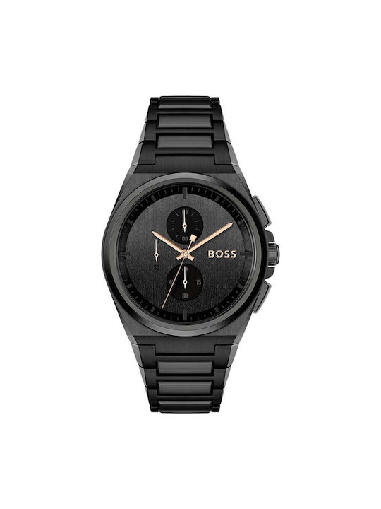 Hugo Boss Watch Battery with Black Metal Bracelet