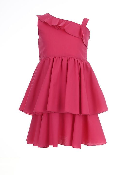 M&B Kid's Fashion Mädchen Kleid Fuchsie