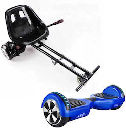 Smart Balance Wheel 6,5" & Smart Balance Wheel Gokart Hoverboard με 20km/h Max Ταχύτητα και 20km Αυτονομία σε Μπλε Χρώμα με Κάθισμα