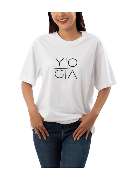 Bluză Yoga pentru femei Wty745-alb