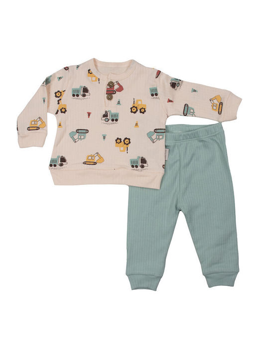 Kamtex Baby Kids Sweatpants Set Green 2pcs