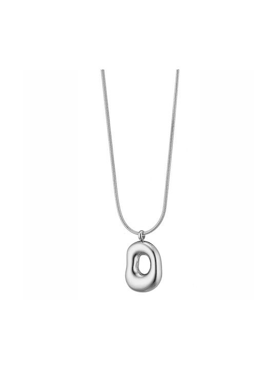 Steel necklace with special shape