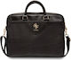 Guess Grained 4G Metal Logo Shoulder / Handheld Bag for 15" Laptop Black