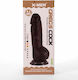 X-Men Glass Dildo with Balls and Suction Cup Black 21cm