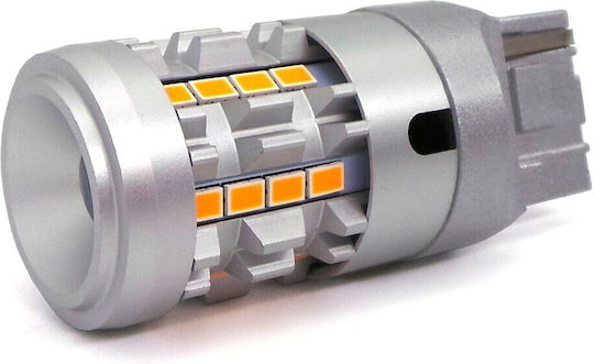 Λάμπα Αυτοκινήτου W21W / W3x16d LED Πορτοκαλί 12V 1τμχ