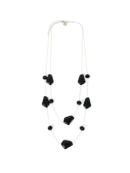 Necklace Black Doca 81404