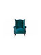Bergère Petrol Blue 83x82x116cm