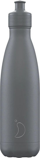 Chilly's Series Sports Stainless Steel Thermos Bottle BPA Free 500ml Gray