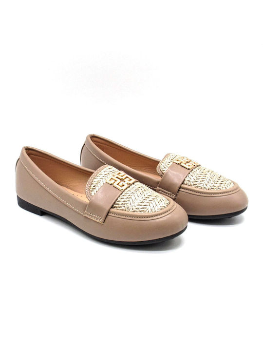 Plato Women's Loafers in Beige Color