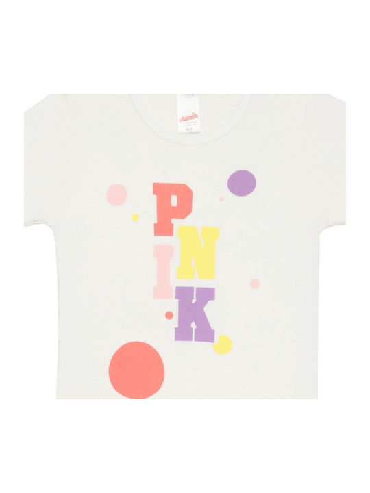 Minerva Παιδικό Φανελάκι Κοντομάνικο Pink