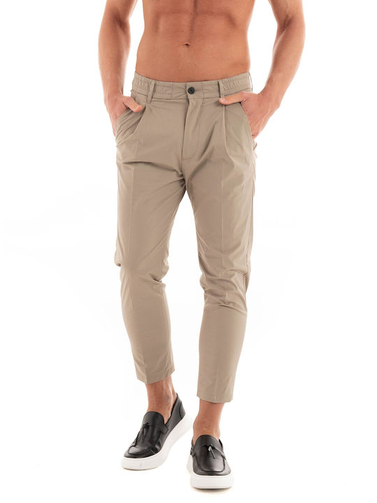 Drykorn Pleated Tailored Fit Pants - Brown (Men's pants Brown - Chasy-122099-1705)