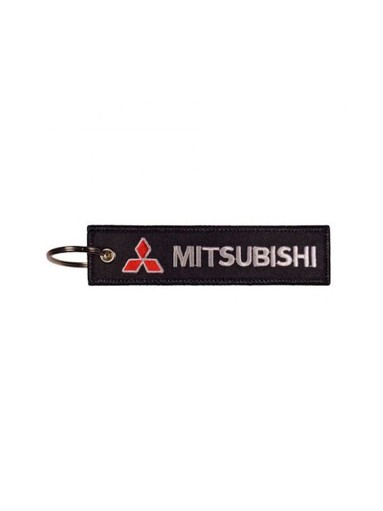 Brelock din material textil cu marker auto brodat - Mitsubishi