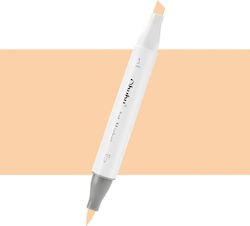 Ohuhu Honolulu Marker Pens Brush & Chisel Moccasin YR250 6mm